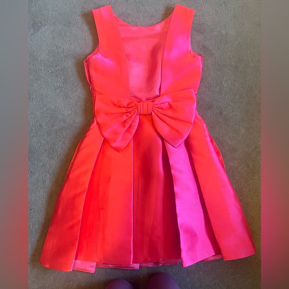 Hot pink Kate spade dress with bow back